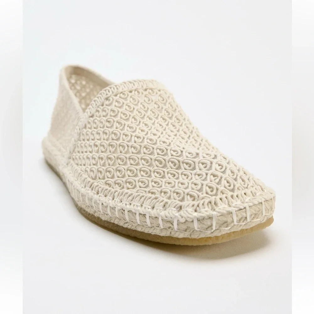NEW ZARA VACATION /SUMMER CROCHET LOFT SIZE 7.5 🚨NO DISCOUNT